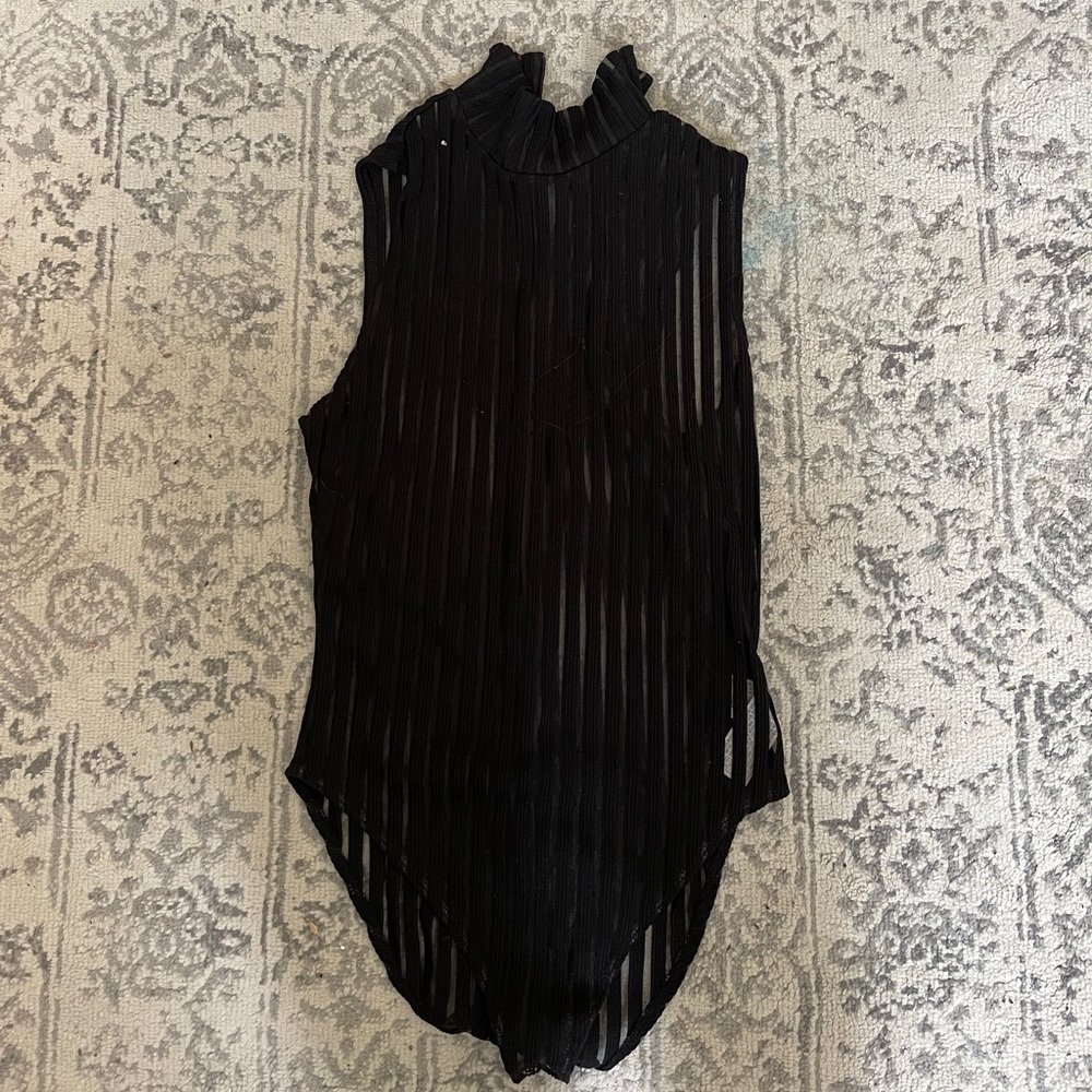 Pin striped bodysuit